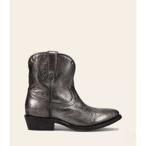 New Frye Billy Short Boot Distressed Dark Pewter Sz 8